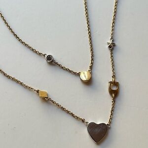 Coach multi-pendant necklace